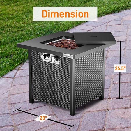 Serenelife Propane Gas Fire Pit, SLFPS3 SLFPS3